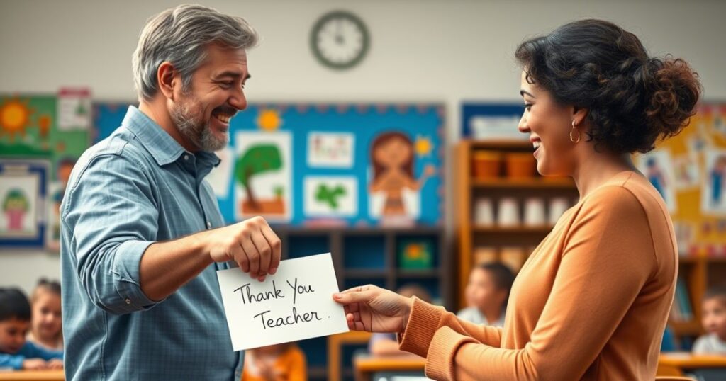 Heart-Touching Thank You Messages for Teachers from Parents