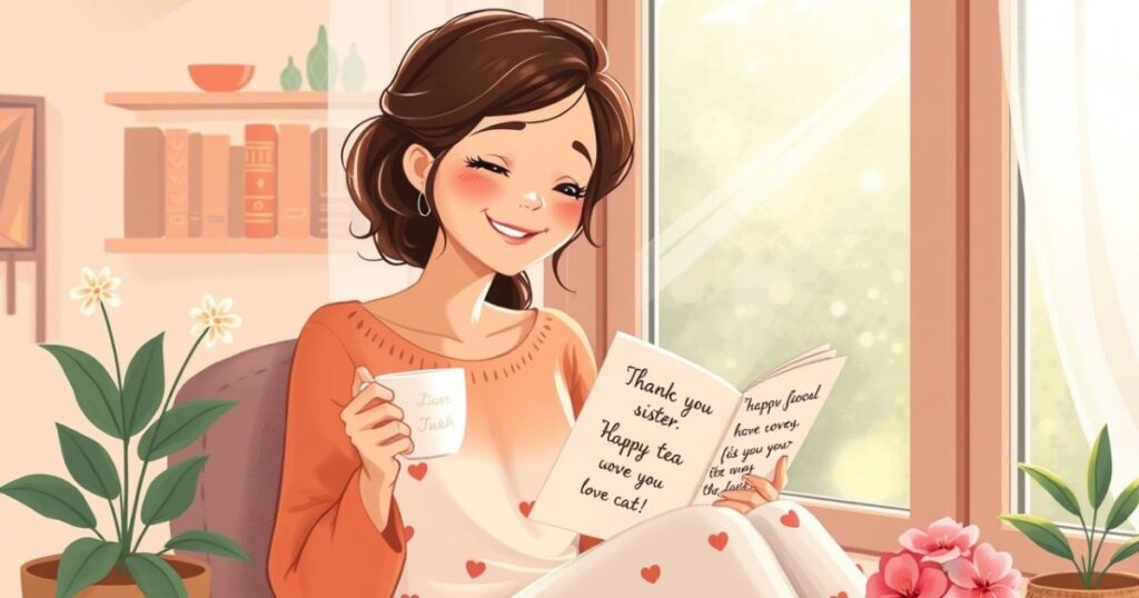 Long Thank You Messages for Sister