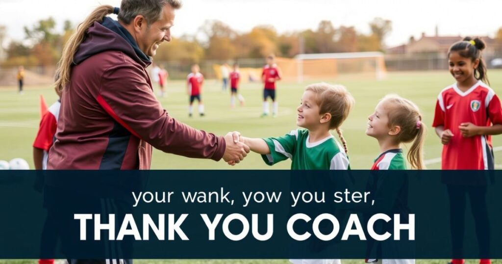 Short Thank You Messages to Coach from Parent