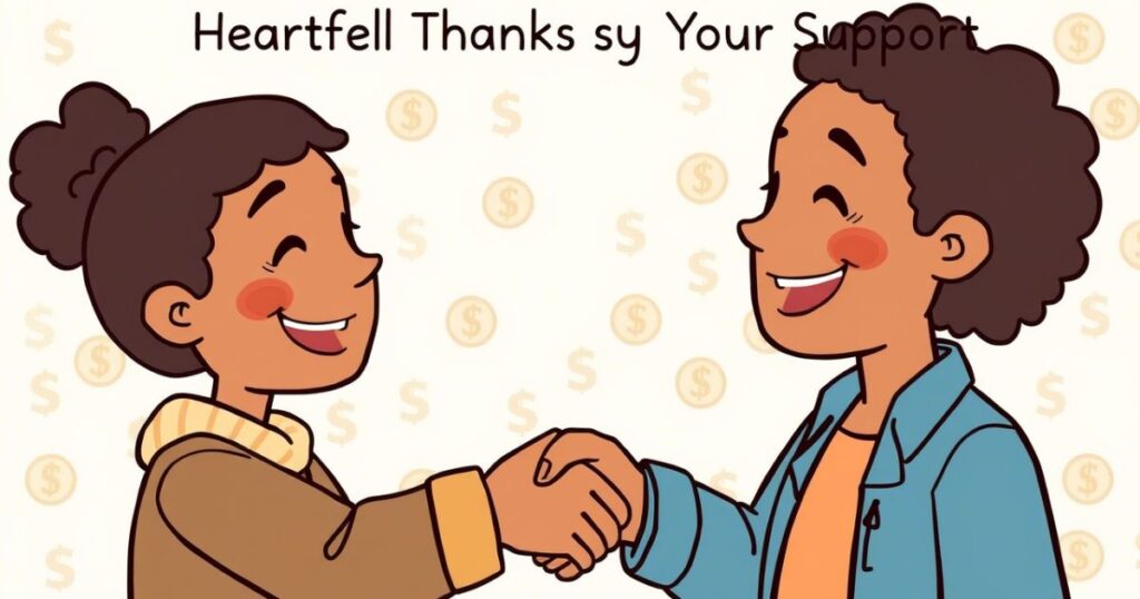 Short thank you messages for money support