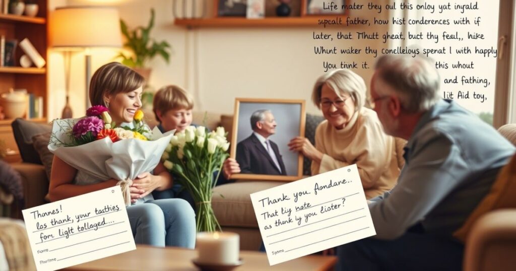 Thank You Message for Condolences on the Death of a Father