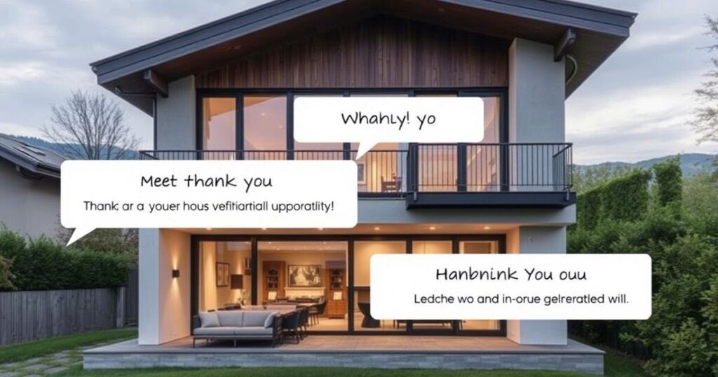 Thank You Messages for Financial Support during a house renovation in Zurich