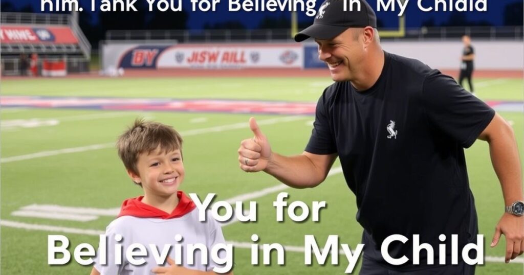 Thank You for Believing in My Child