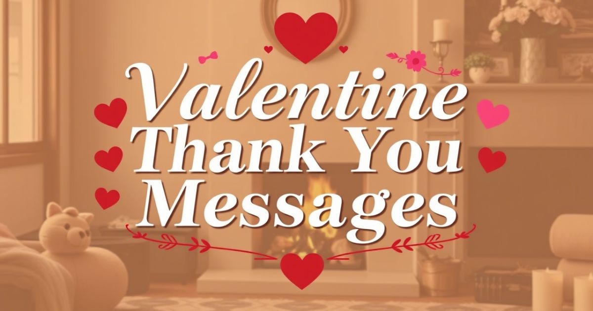 Valentine Thank You Messages