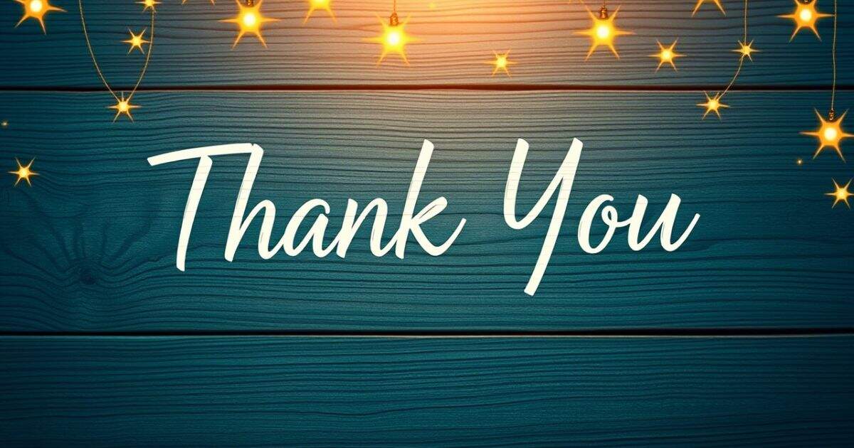 Thank You Message To God