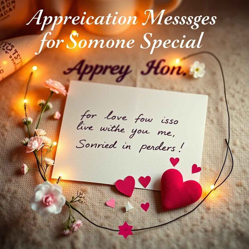 Appreciation Messages-For Someone Special