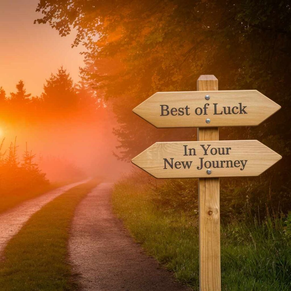 Best of Luck in Your New Journey Messages for Friend