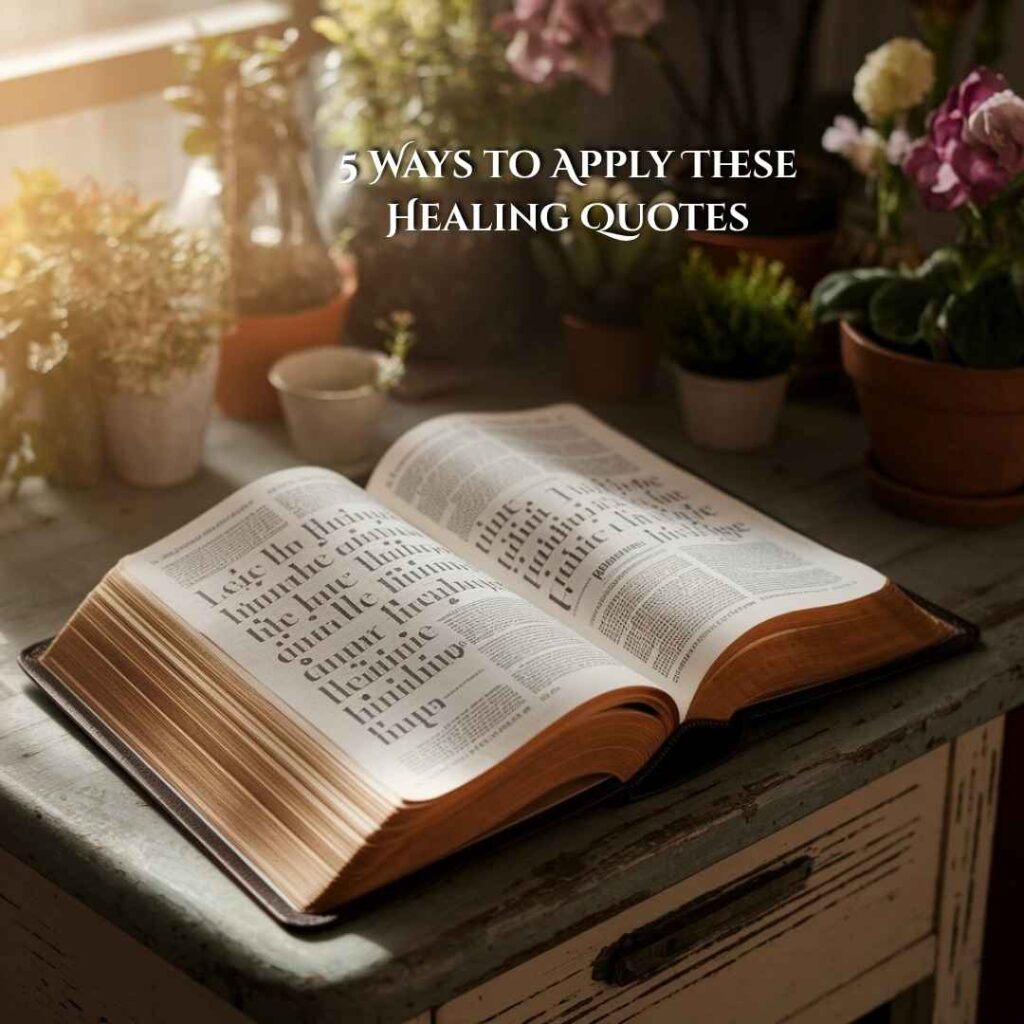 5 Ways to Apply These Healing Quotes