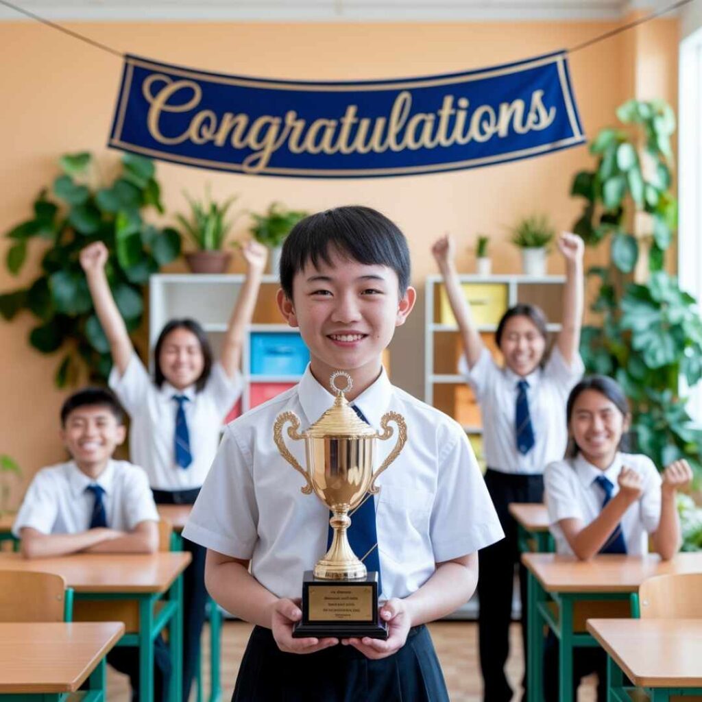 Congratulations Message for Award in School