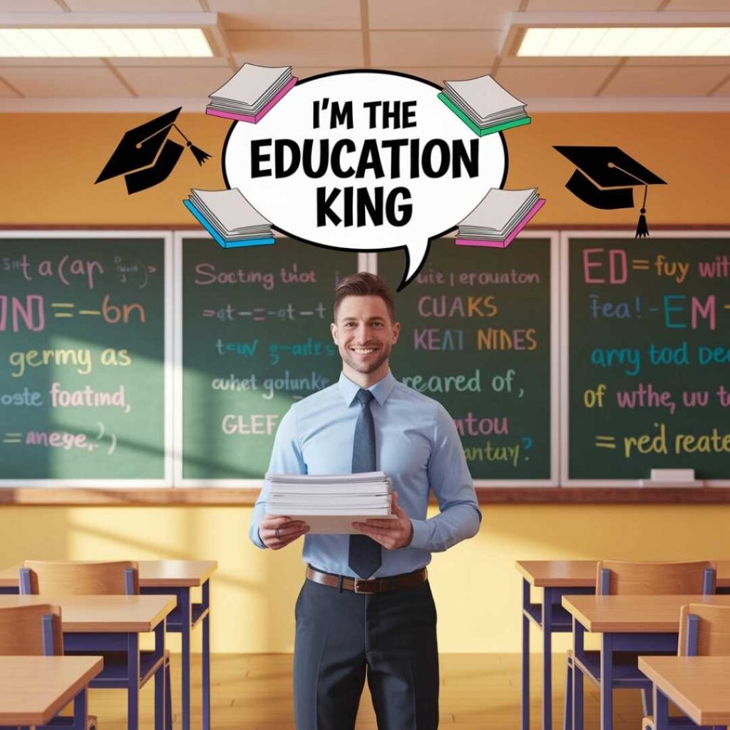 Jokes About Being the Education King