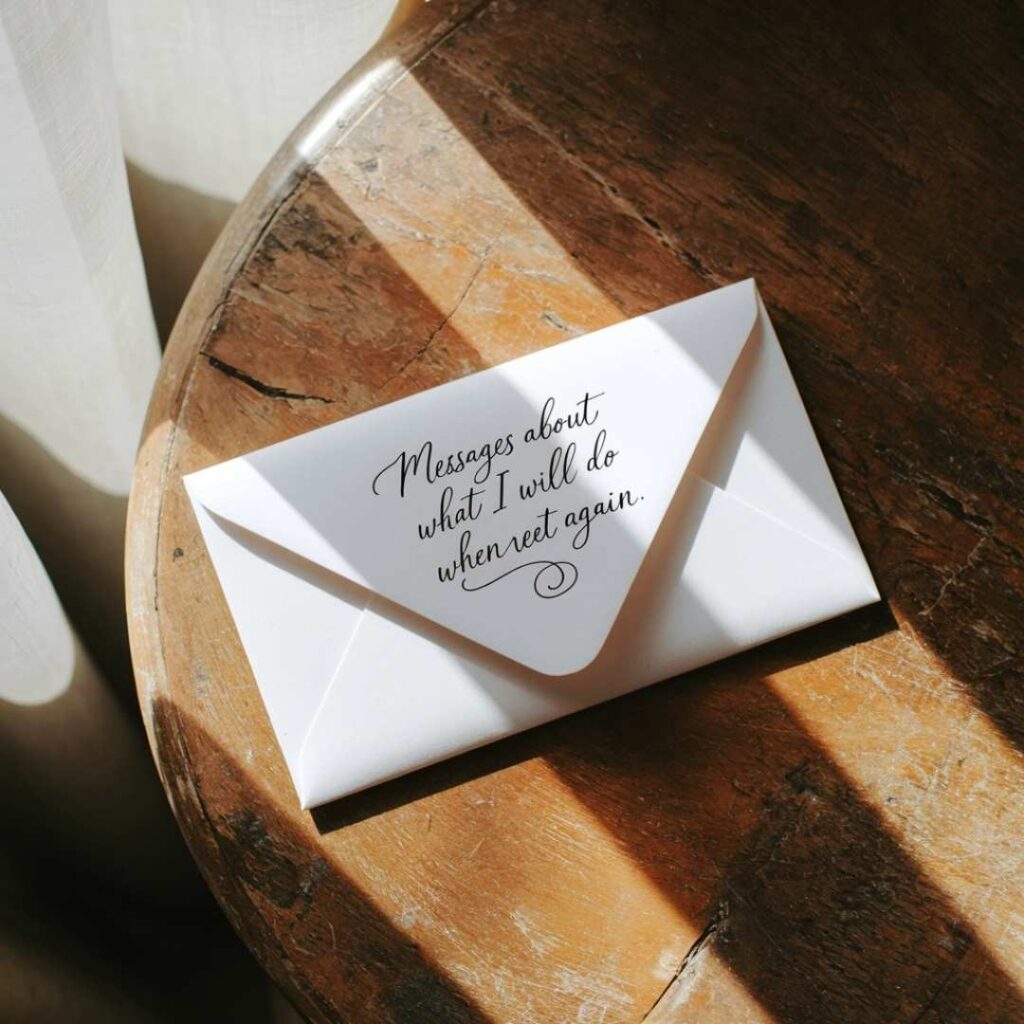 Messages About What I Will Do When We Meet Again