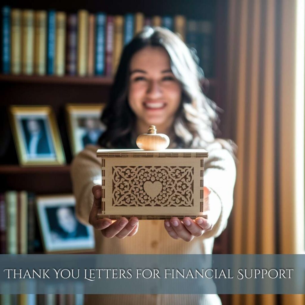 Thank You Letters for Financial Support