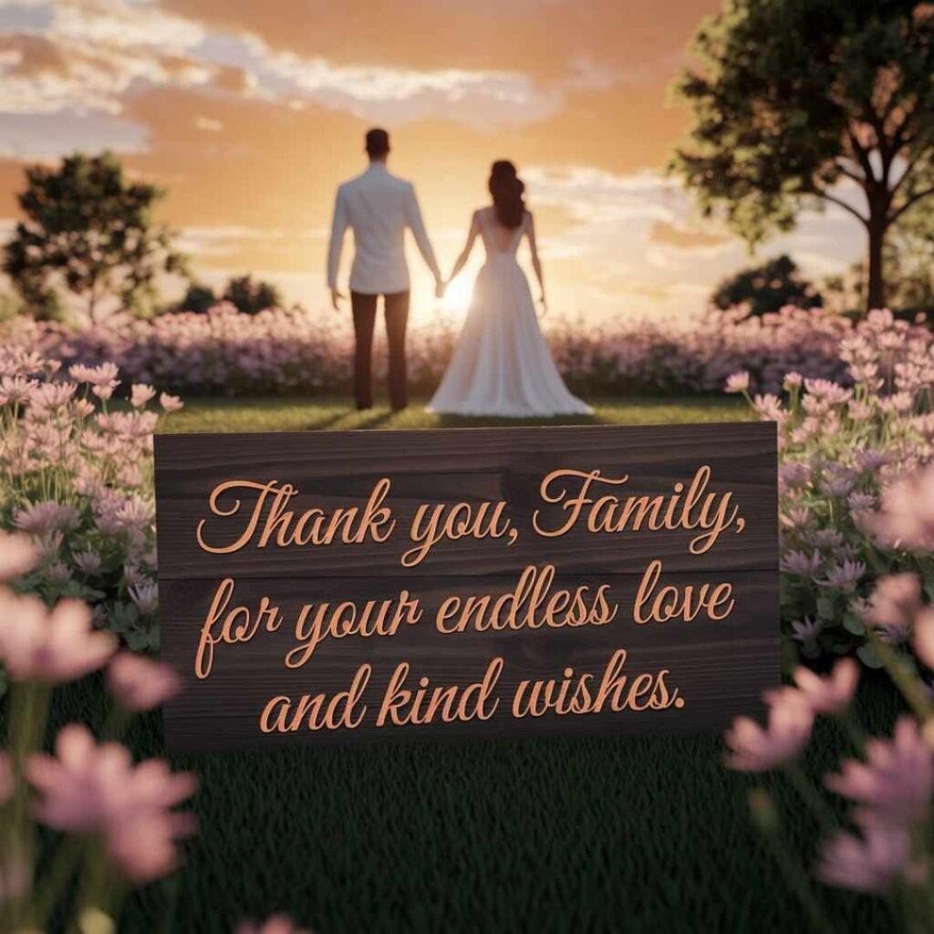 Thank You Message for Anniversary Wishes to Family