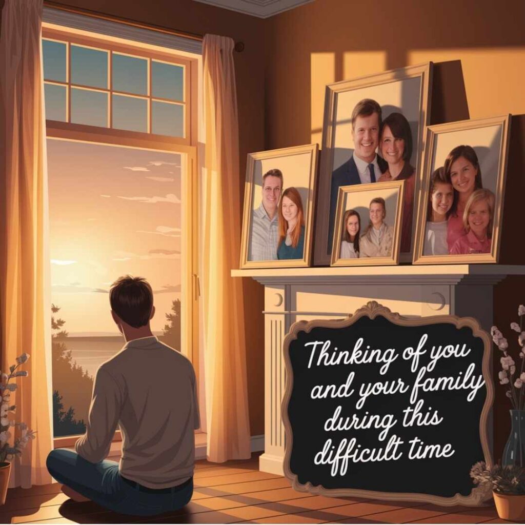 Thinking of You and Your Family During This Difficult Time