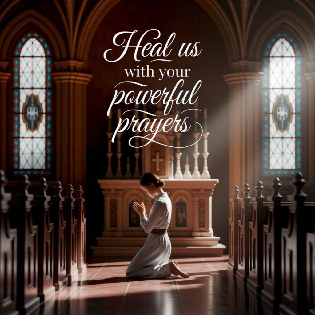 How can images and quotes enhance our prayers for healing?